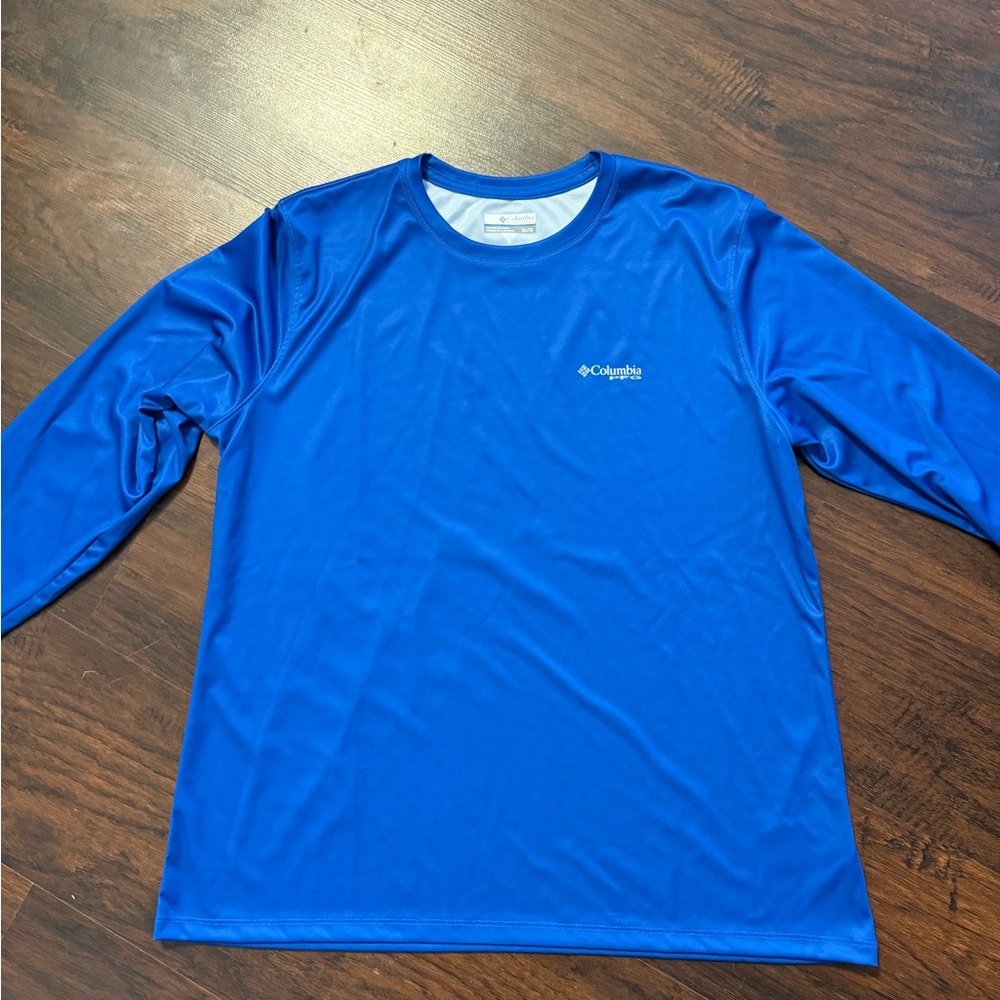 Columbia Men's Vibrant Blue Long Sleeve Tee